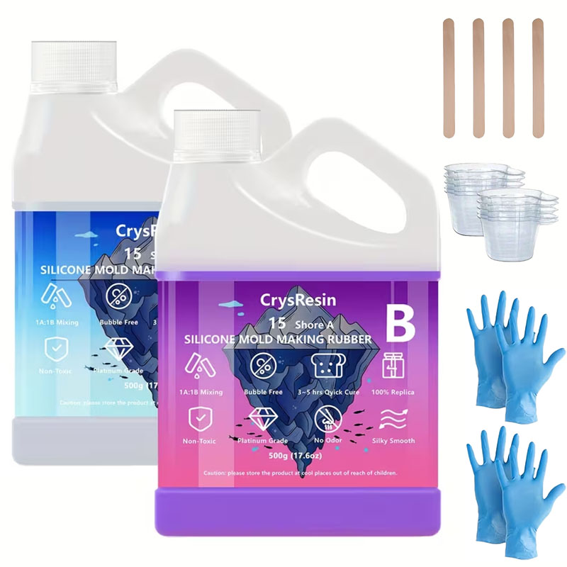 Soap Making Ins - 500ml 2 Flaschen Flüssigsilikon für die