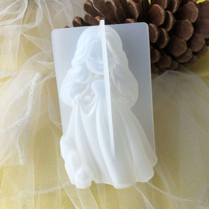 Soap Making Designs - 3D süße Prinzessin Silikon Kerze Form
