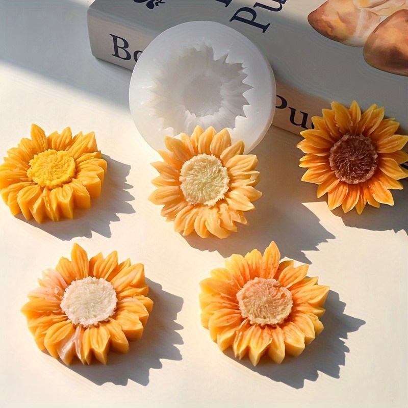 Lebendige 3D-Sonnenblumen-Sili – Soap Making Designs Bewertung und Preis