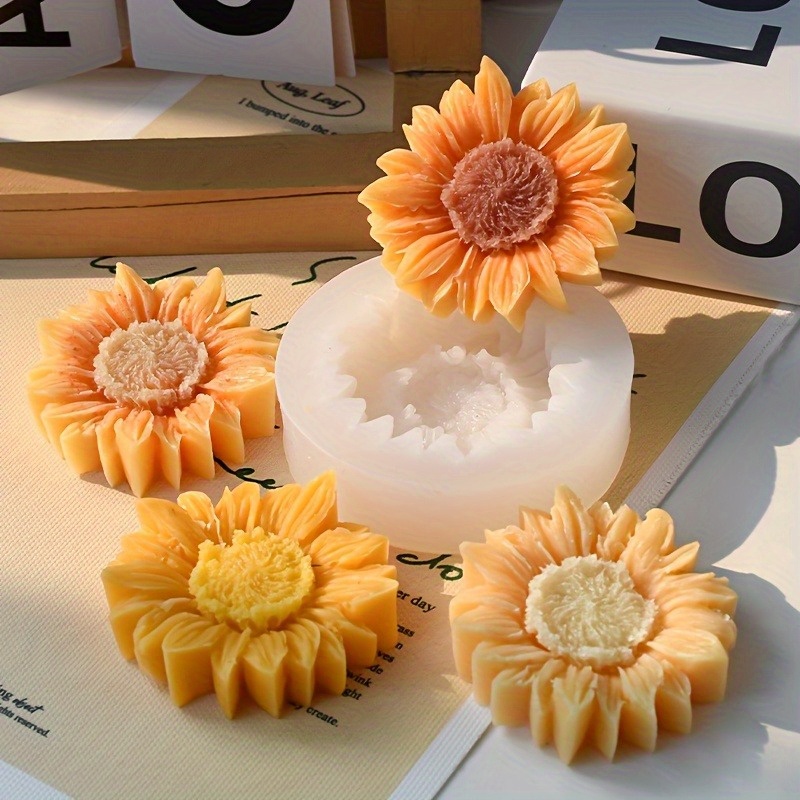 Lebendige 3D-Sonnenblumen-Sili – Soap Making Designs Bewertung und Preis
