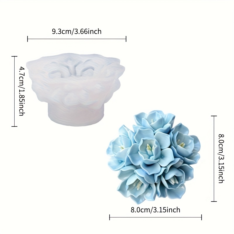 1 Silikonform für Hortensienke – Soap Making Designs Bewertung und Preis