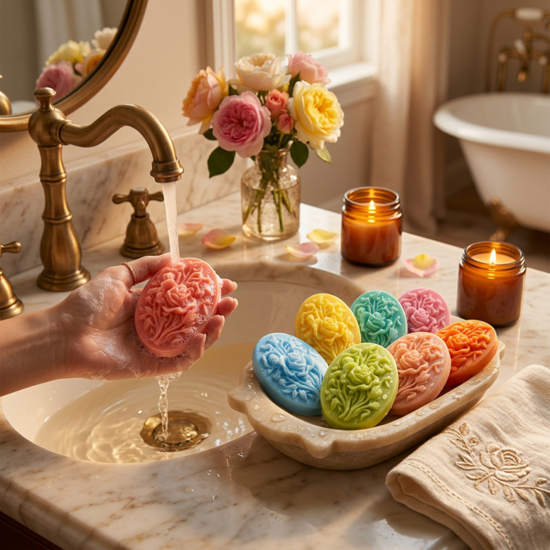 4 Silikonformen in Blumenform, – Soap Making Designs Bewertung und Preis